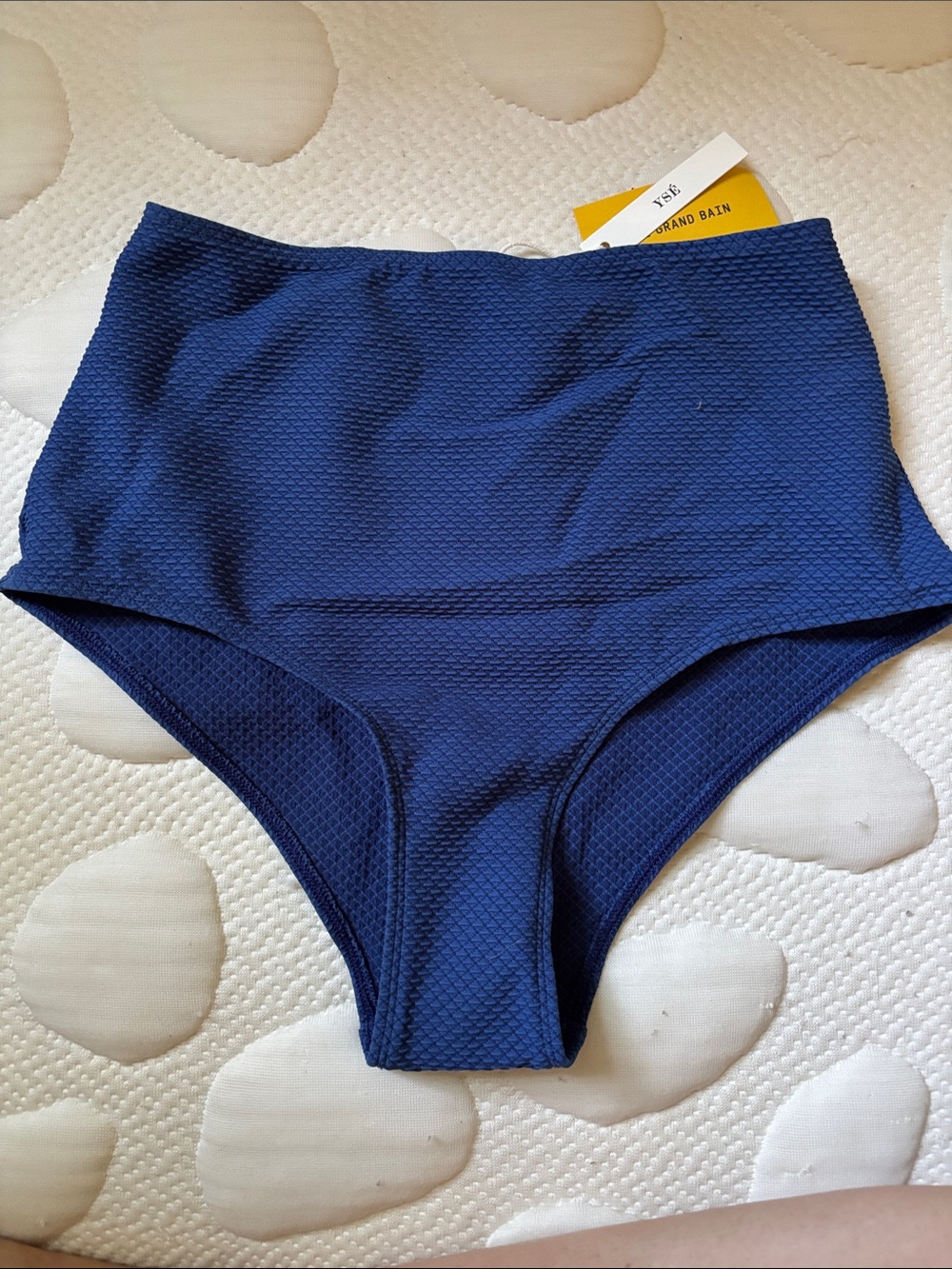 YSE High-Waist Bikini Bottoms in Blue FR 34/EU 32/ UK6